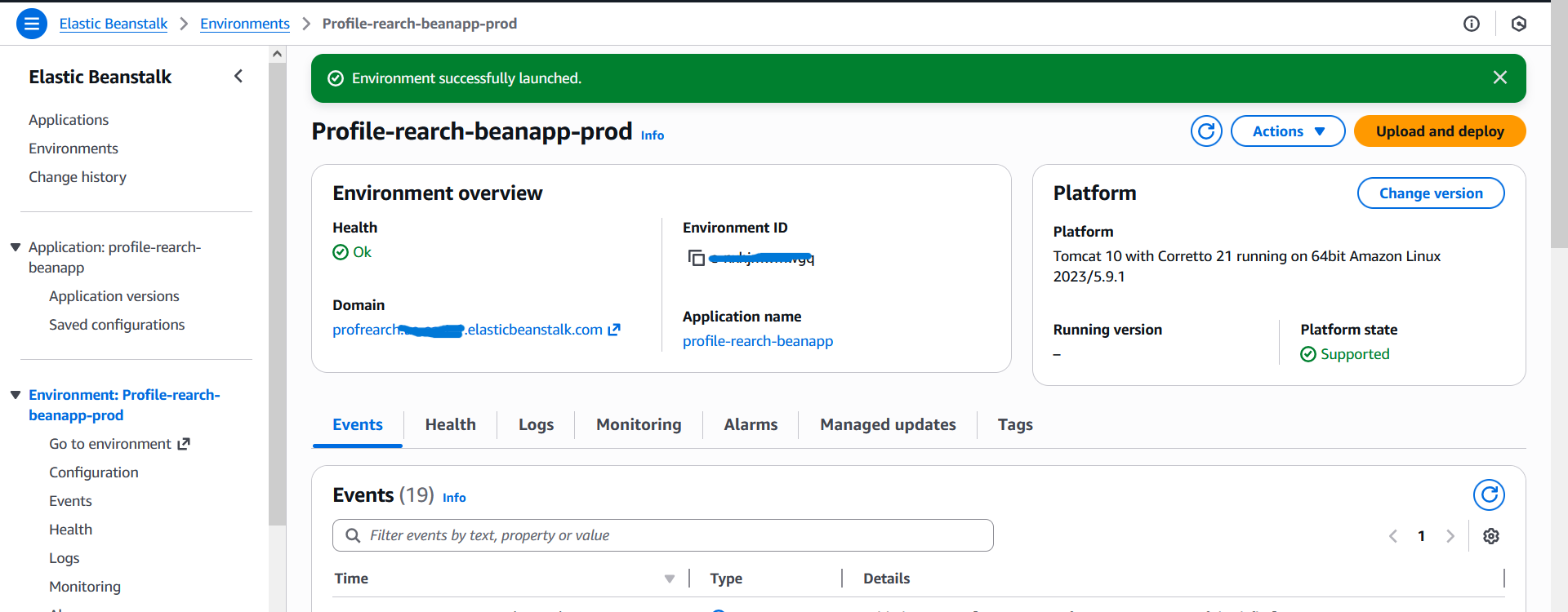 Ergebnis: RDS Import erfolgreich (SHOW TABLES / Import Output)