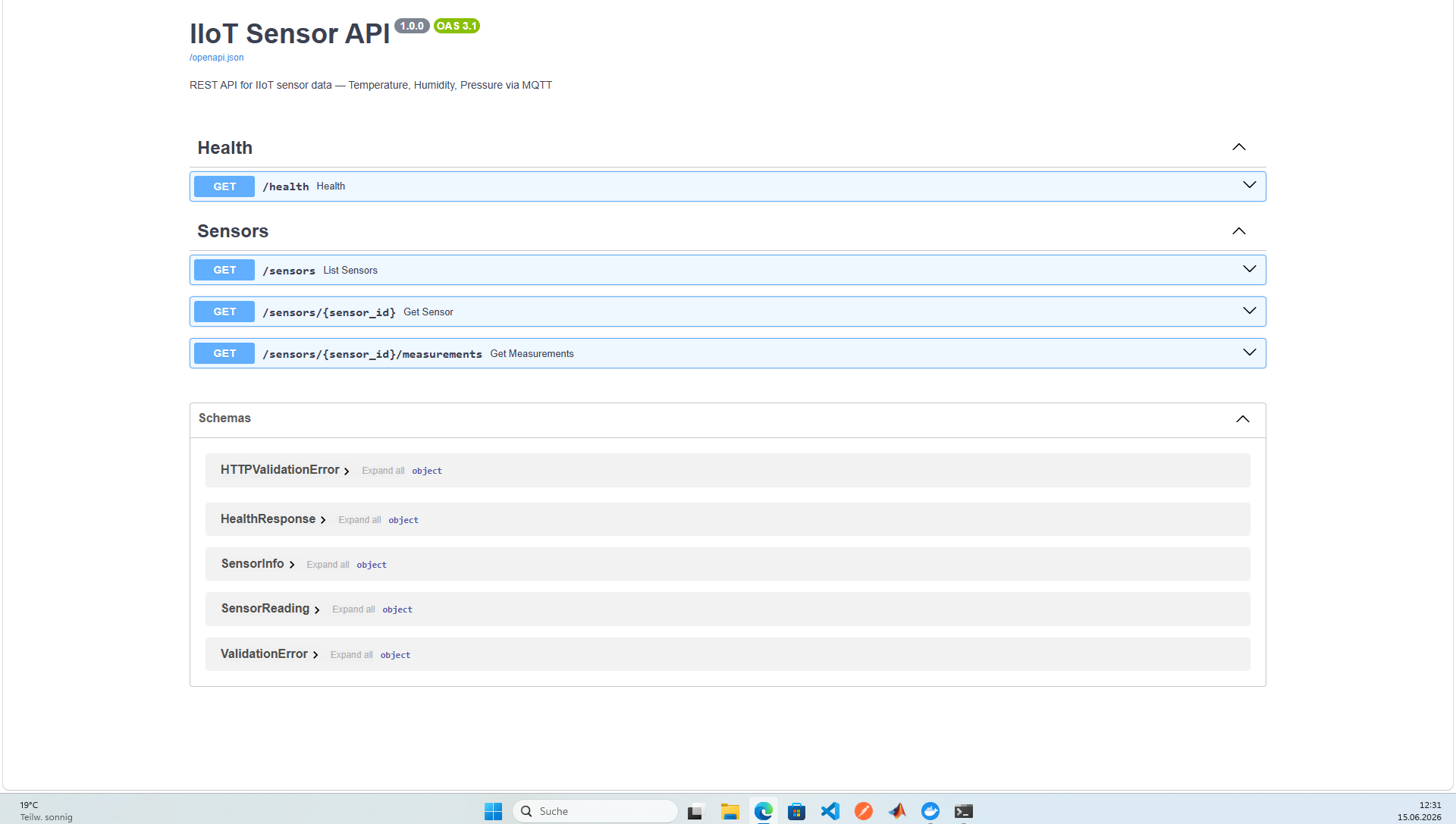 OpenAPI 3.1 Dokumentation