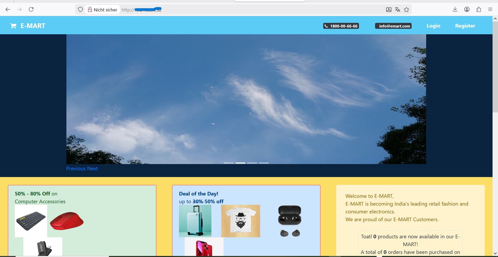 Microservices App im Browser